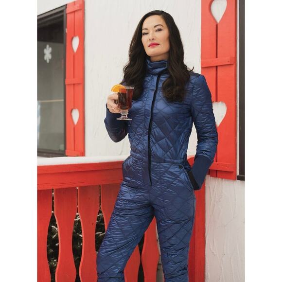NEW NWT Luxton Original Midnight Blue Ski/ Snow Jumpsuit size Small - Picture 1 of 8